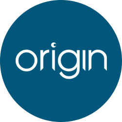 Origin logo blue circle