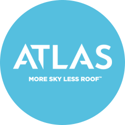 Light blue Atlas logo circle