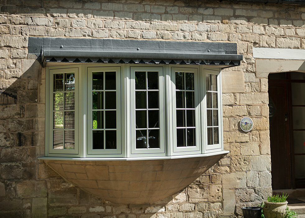flush sash bow window