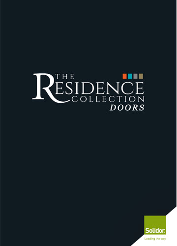 residence collection doors logo on black